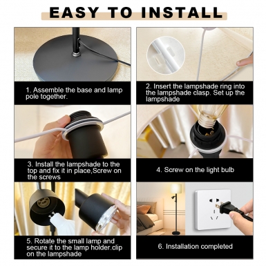 LED室内灯 - HCP035  直型子母落地灯